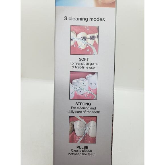 Total Vision Rechargeable Oral Flosser 5.5oz Water Tank Dental USB Waterproof - Picture 7 of 8